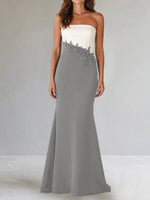 Trumpet Mother of the Bride Dress with Appliques