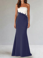 Trumpet Mother of the Bride Dress with Appliques