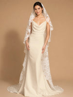 Mermaid Wedding Dress with Cowl Neck 