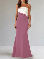 Trumpet Mother of the Bride Dress with Appliques