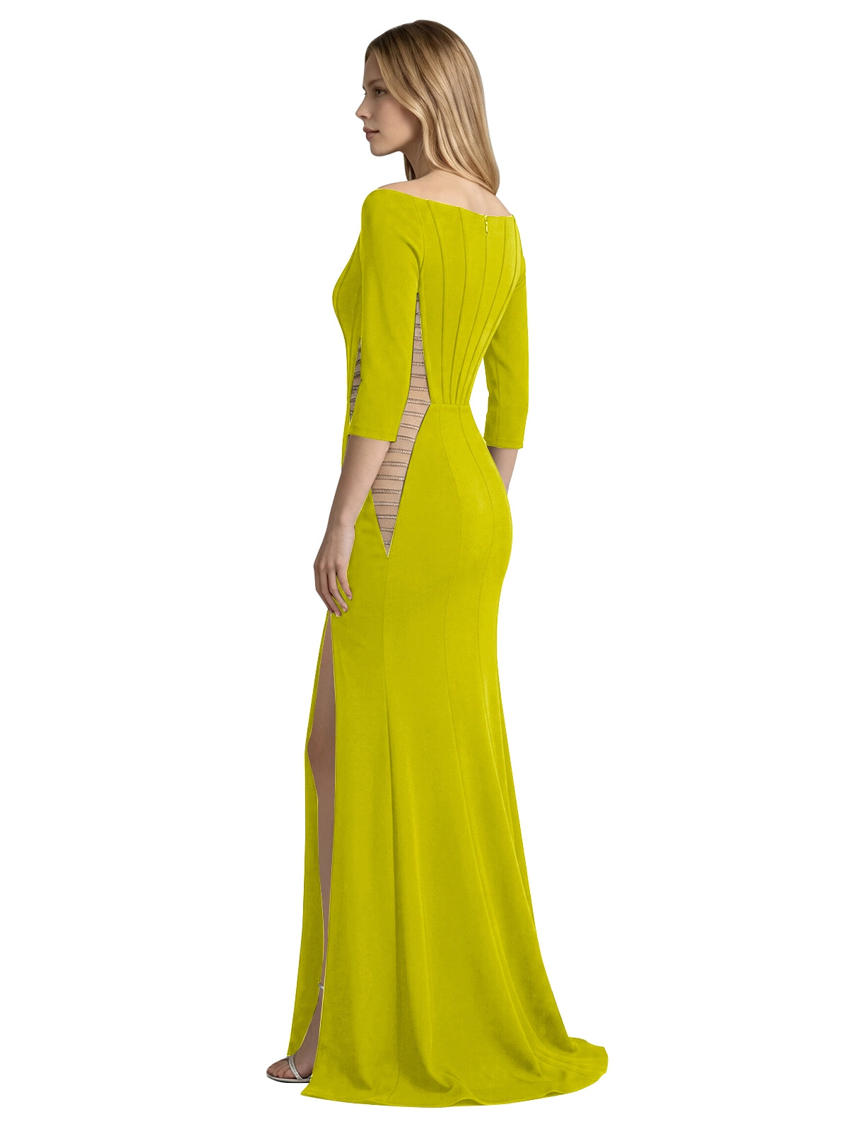 Side Cutout Slit Prom Dress 