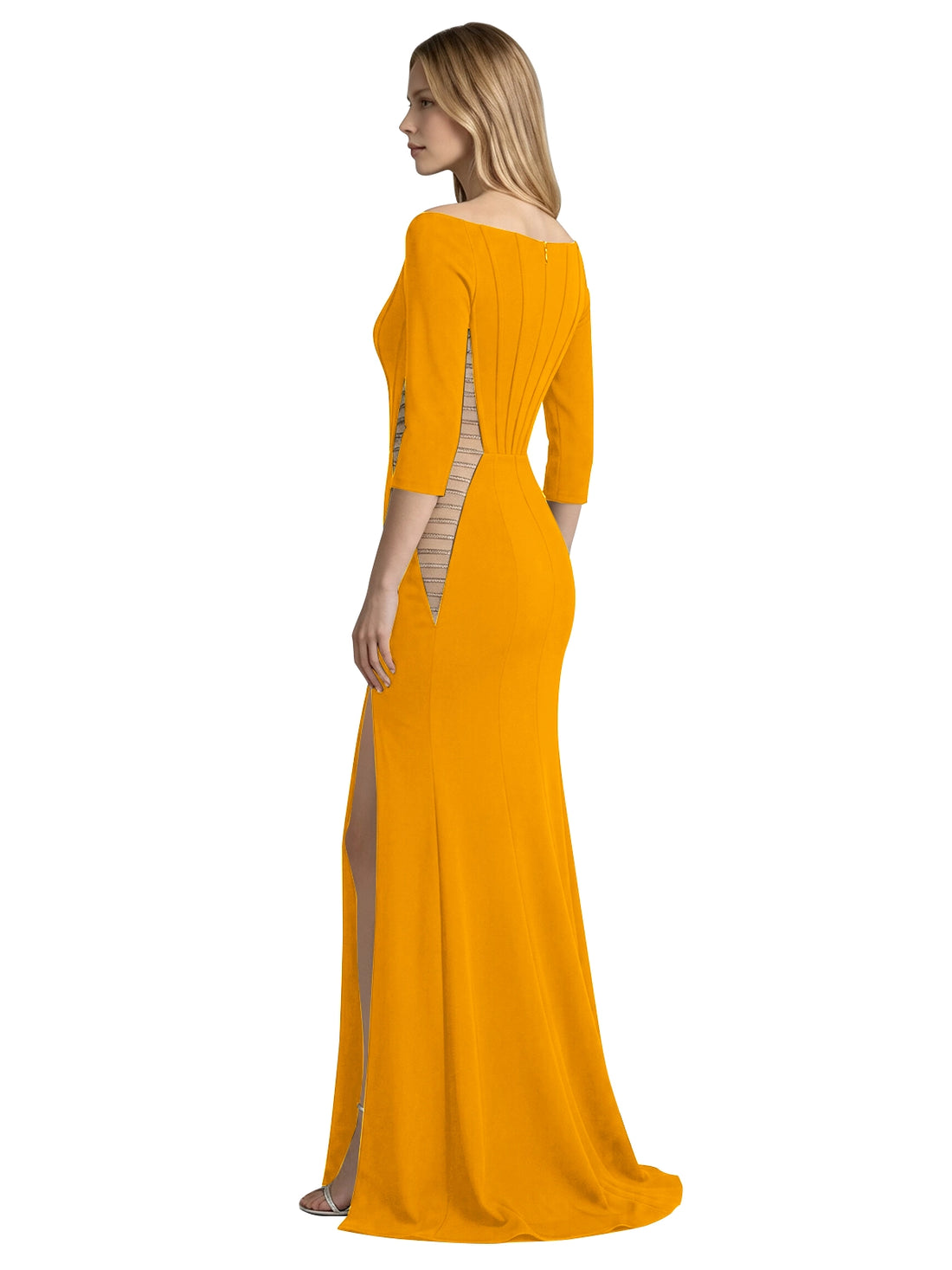 Side Cutout Slit Prom Dress 