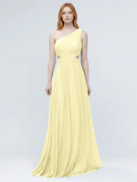 One-Shoulder Side Cut-Out Bridesmaid Dress 