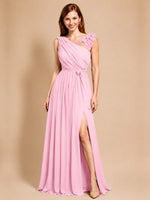 Chiffon Prom Dress with Appliques