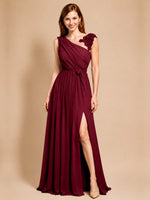 Chiffon Prom Dress with Appliques