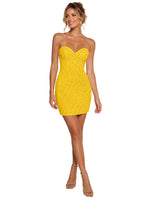 Sparkling Sheath Beading Mini Dress 