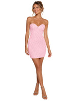Sparkling Sheath Beading Mini Dress 