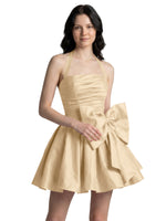 Halter Oversized Bow Mini Dress 