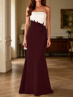 Trumpet Mother of the Bride Dress with Appliques