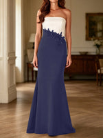 Trumpet Mother of the Bride Dress with Appliques