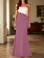 Trumpet Mother of the Bride Dress with Appliques