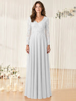 A-line Mother of the Bride Dress with Appliques