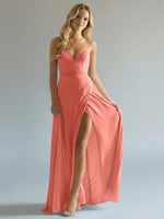 Sweetheart Bridesmaid Dress with Slit 