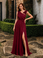 Chiffon Prom Dress with Appliques