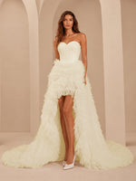 Tulle Wedding Dress with High-Low 