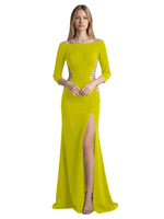 Side Cutout Slit Prom Dress 