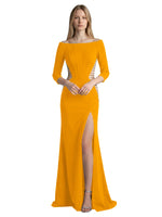 Side Cutout Slit Prom Dress 