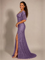 Mermaid Mother of the Bride Dress with V-neck 