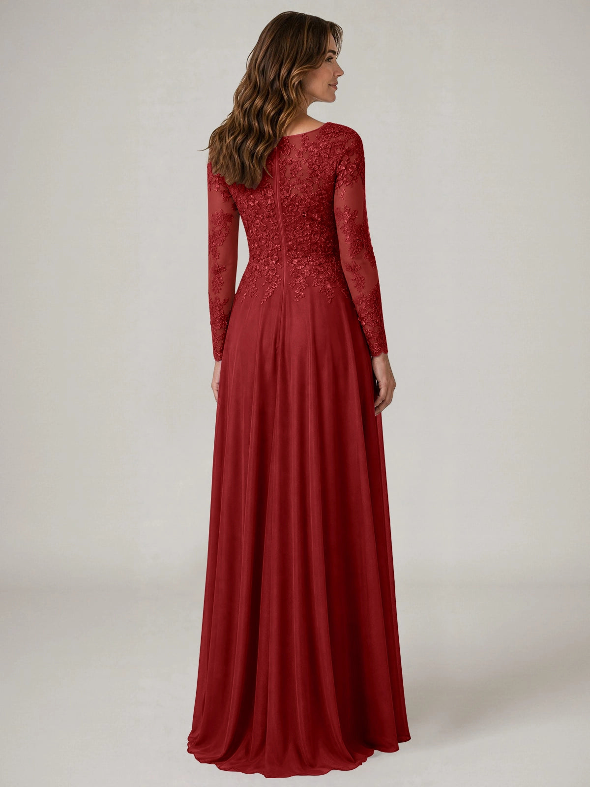 A-line Mother of the Bride Dress with Appliques
