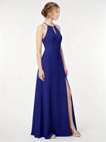Chiffon Bridesmaid Dress with Halter 