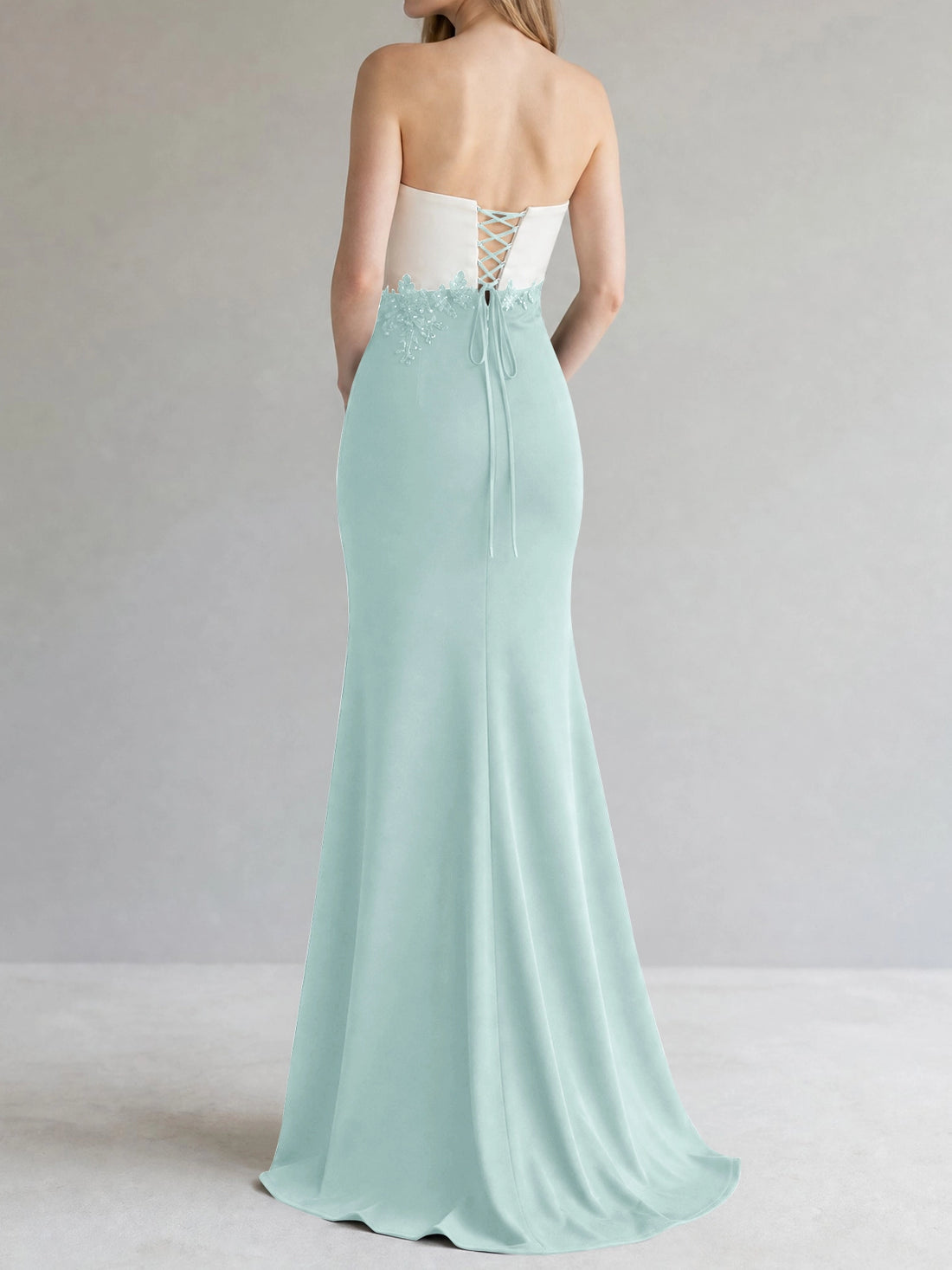 Trumpet Mother of the Bride Dress with Appliques