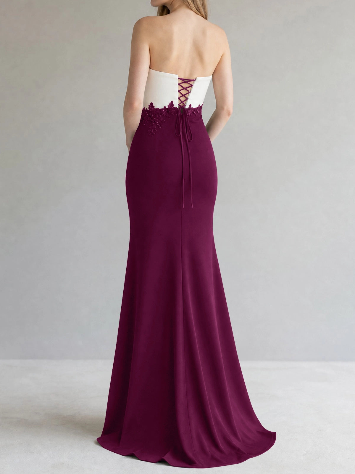 Trumpet Mother of the Bride Dress with Appliques