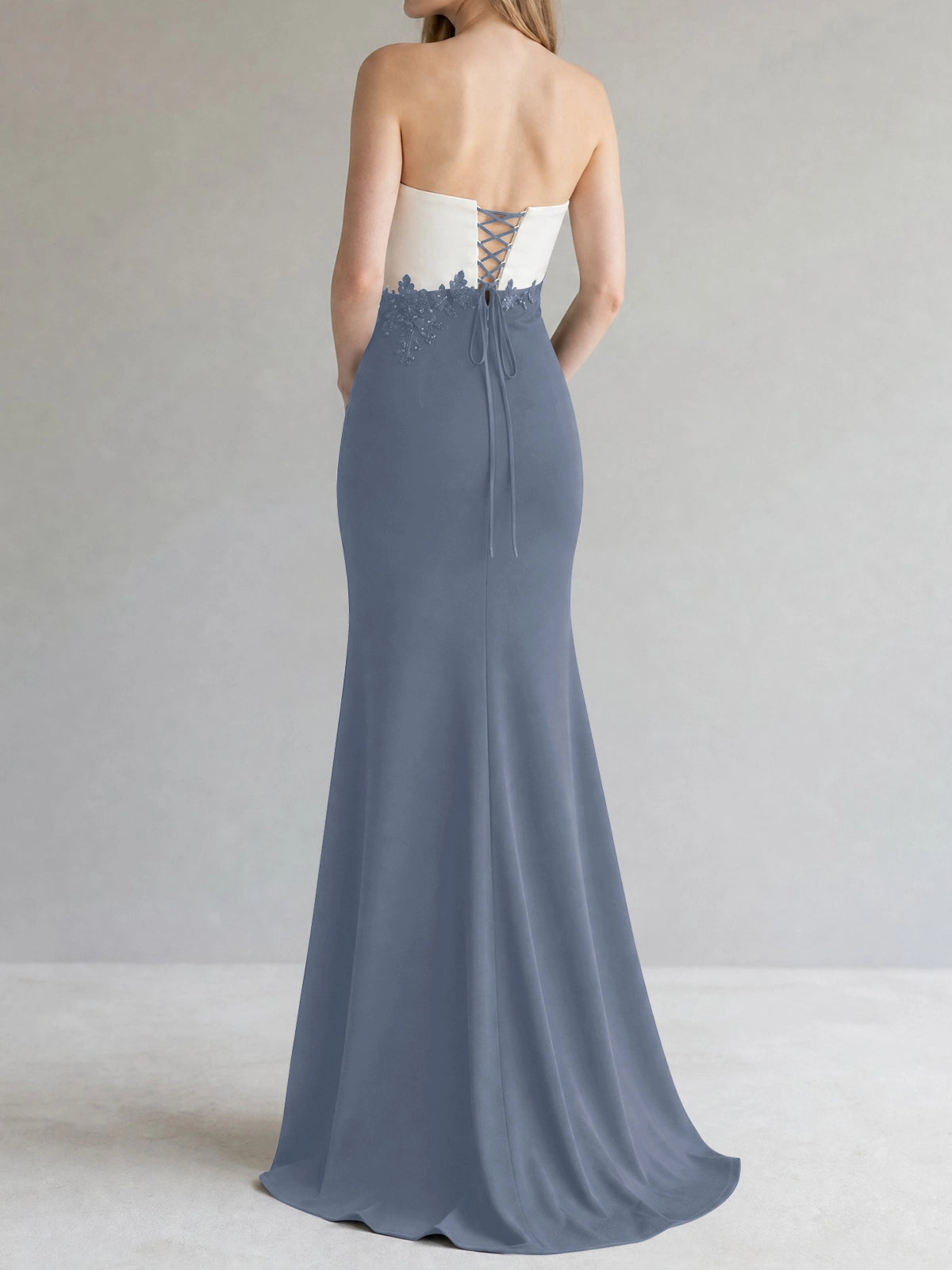 Trumpet Mother of the Bride Dress with Appliques