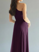 One-Shoulder Bridesmaid Dress with Slit