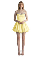 Beading Bubble Hem Mini Dress 