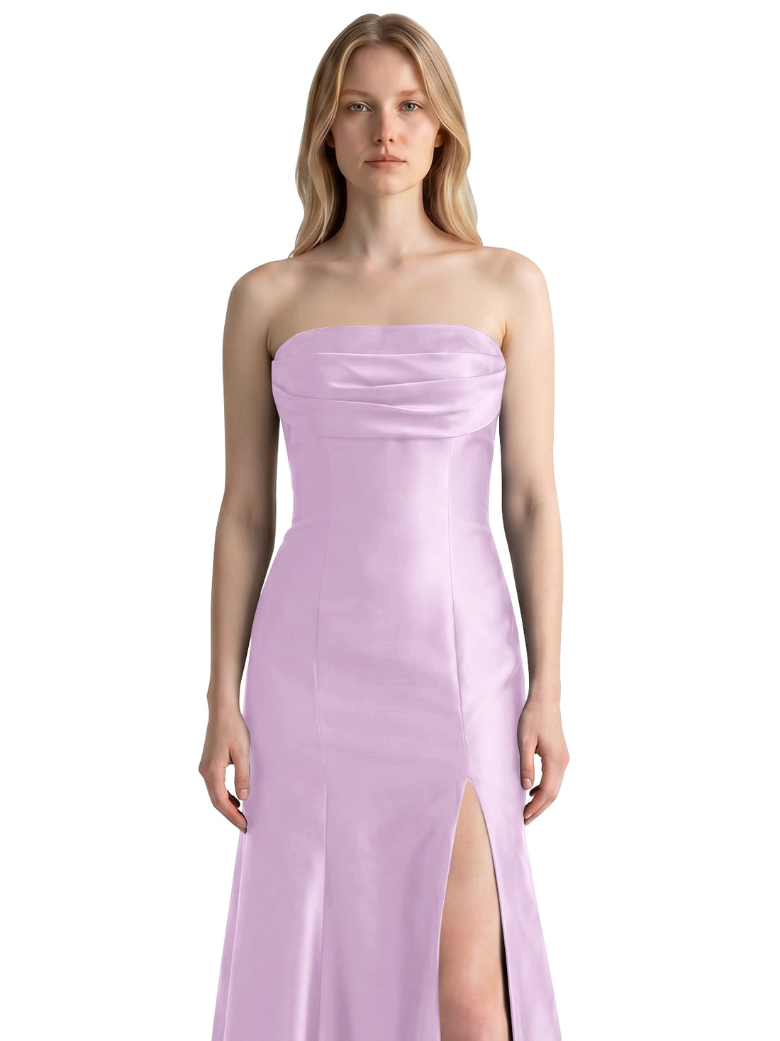 Strapless Ruched Bodice Prom Dress 