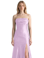 Strapless Ruched Bodice Prom Dress 