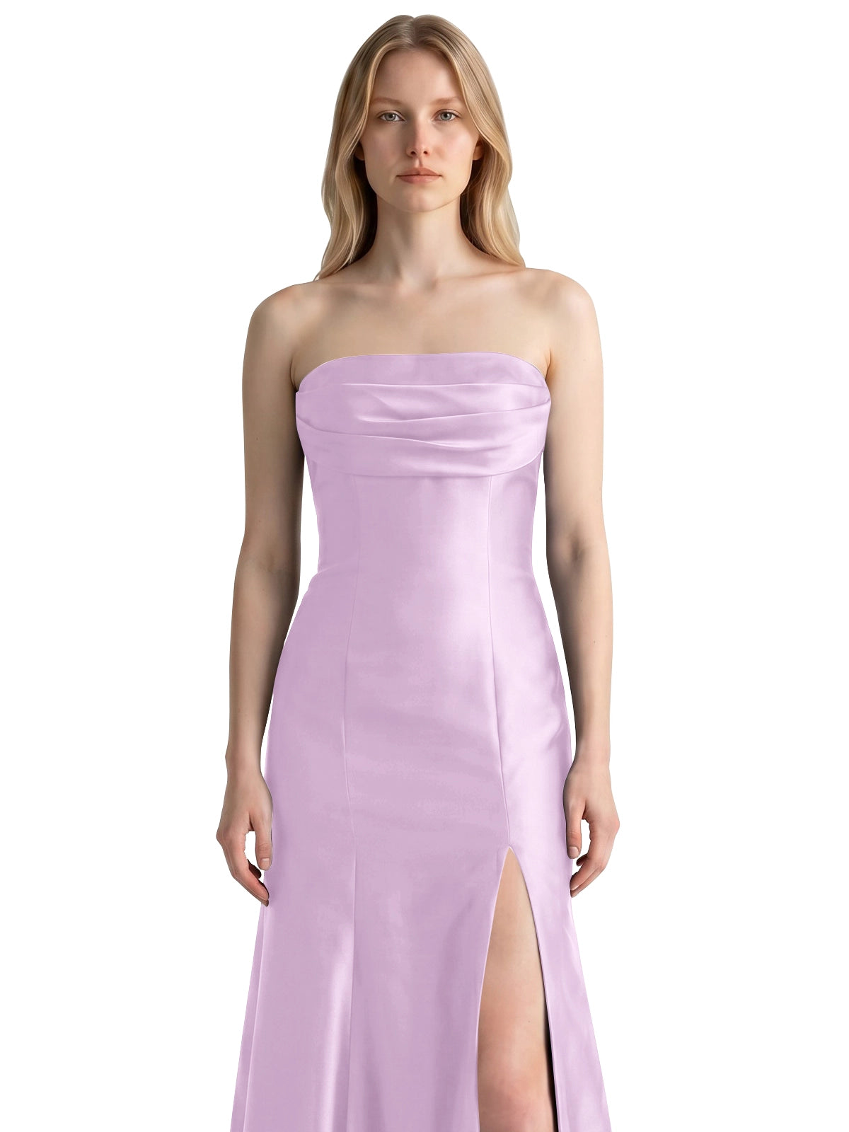 Strapless Ruched Bodice Prom Dress 