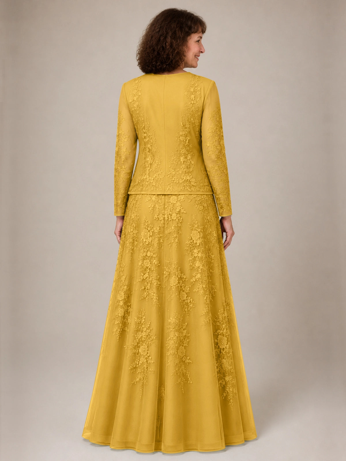 A-line Mother of the Bride Dress with Lace 