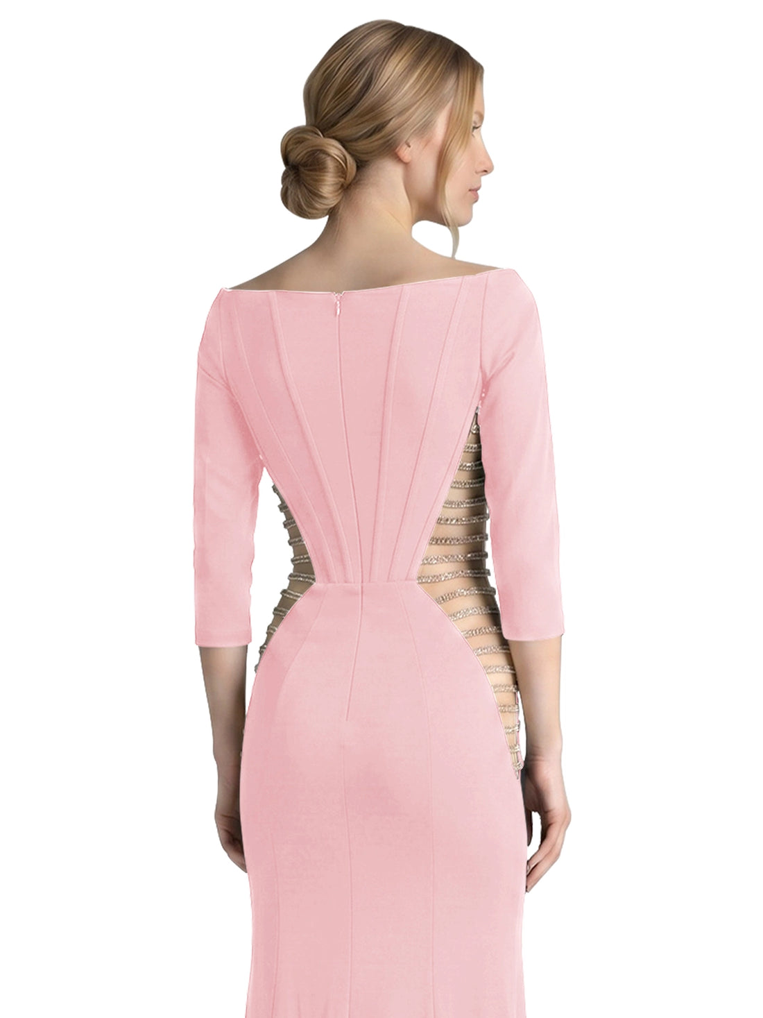 Side Cutout Slit Prom Dress 
