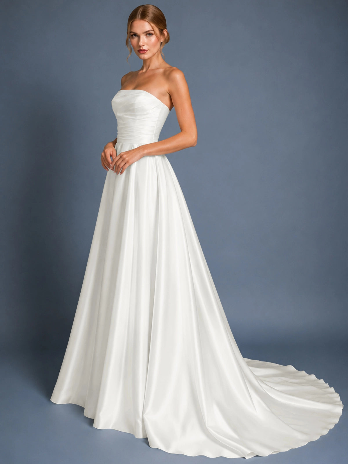 A-line Wedding Dress with Ruched 