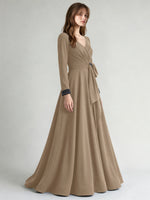 Stretch Satin Mother of the Bride Dress with Crystal