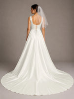 A-line Wedding Dress with Square Neck 