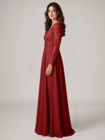 A-line Mother of the Bride Dress with Appliques