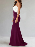 Trumpet Mother of the Bride Dress with Appliques