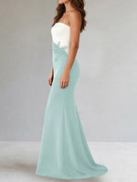 Trumpet Mother of the Bride Dress with Appliques