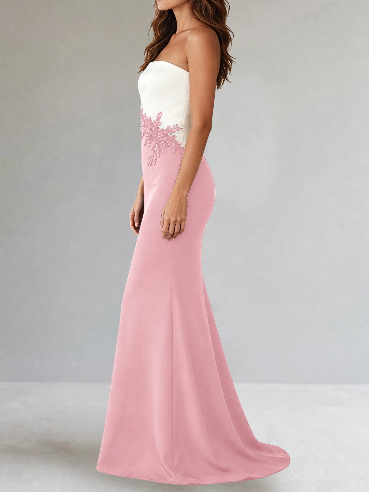 Trumpet Mother of the Bride Dress with Appliques