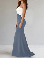 Trumpet Mother of the Bride Dress with Appliques