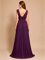 Chiffon Prom Dress with Appliques