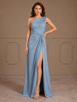 One-Shoulder Prom Dress with Slit