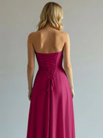 Sweetheart Bridesmaid Dress with Slit 