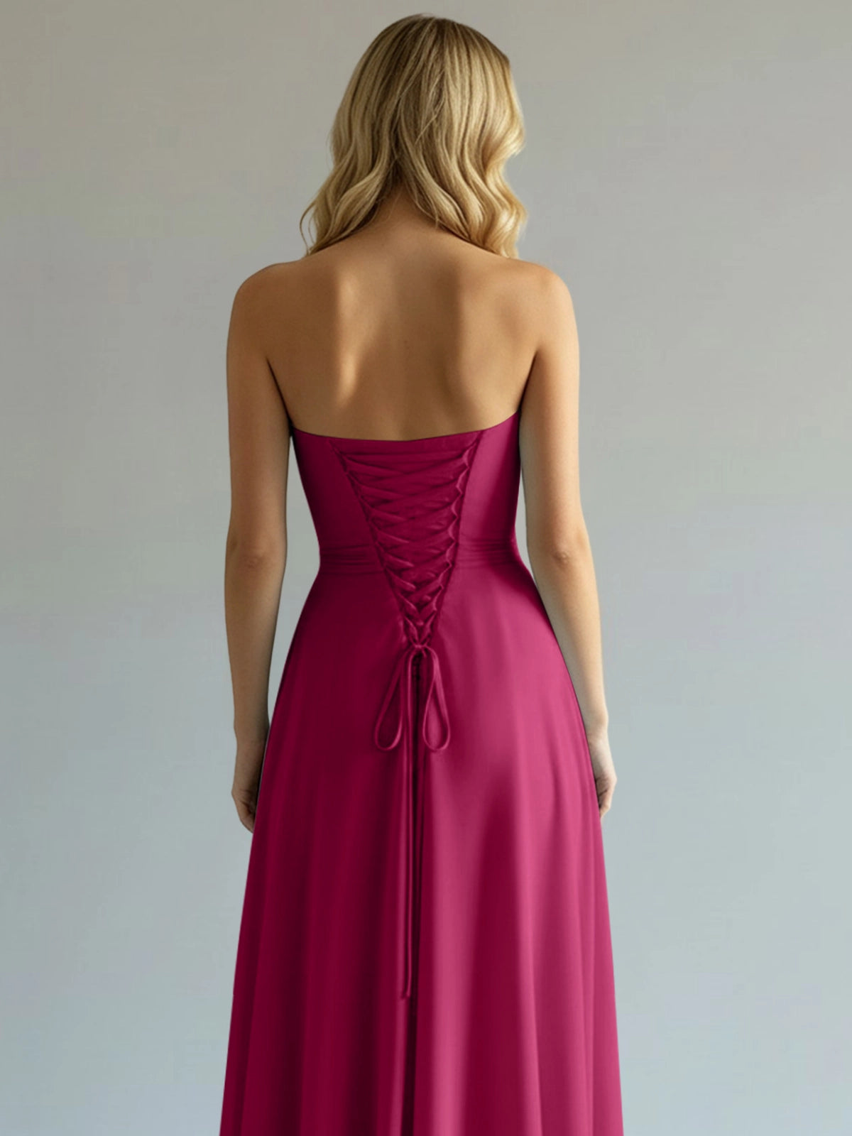Sweetheart Bridesmaid Dress with Slit 