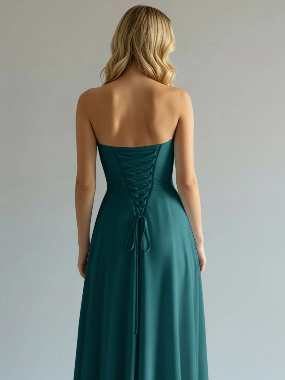 Sweetheart Bridesmaid Dress with Slit 