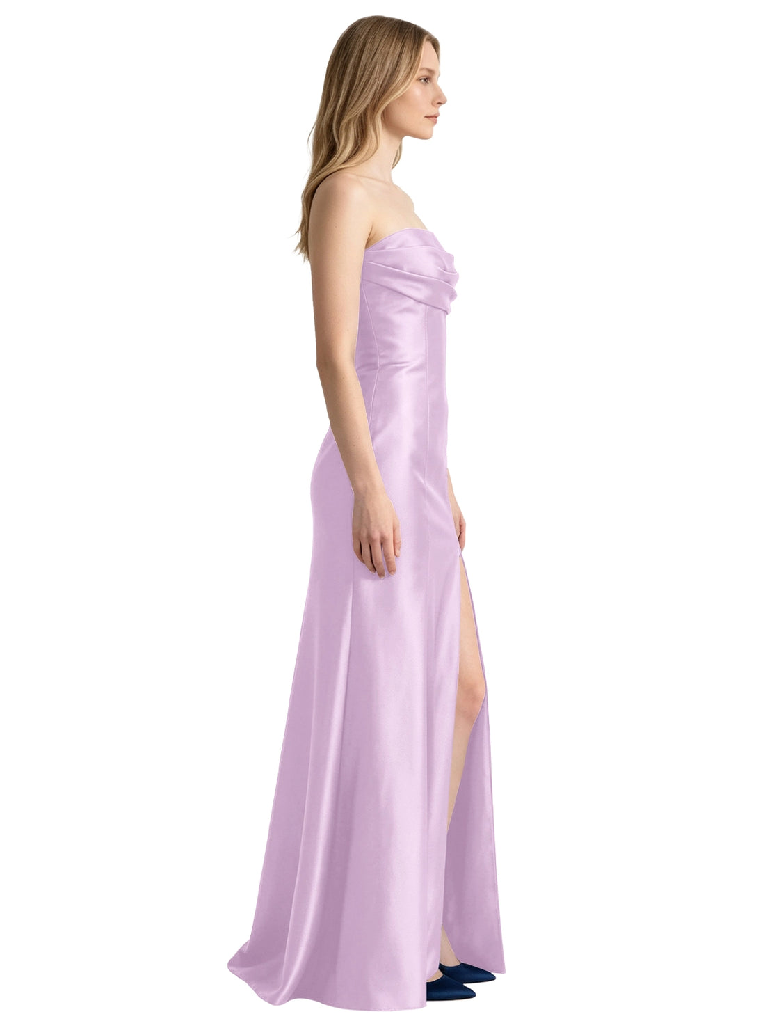 Strapless Ruched Bodice Prom Dress 