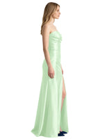 Strapless Ruched Bodice Prom Dress 