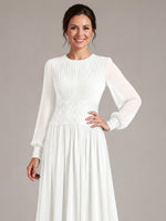 Chiffon Mother of the Bride Dress with Jewel Neckline 